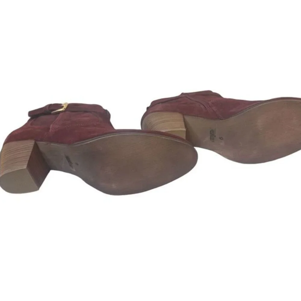 Stitch Fix Diba Women's Burgundy Sleek Suede Boots Size 7, 8, 9 NWT - Picture 4 of 8